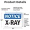 Signmission Radiation & Laser Sign, 10 in H x 14 in W, Vinyl Decal, Rectangle OS-2PACK-NS-D-1014-L-19084 - alternate 3